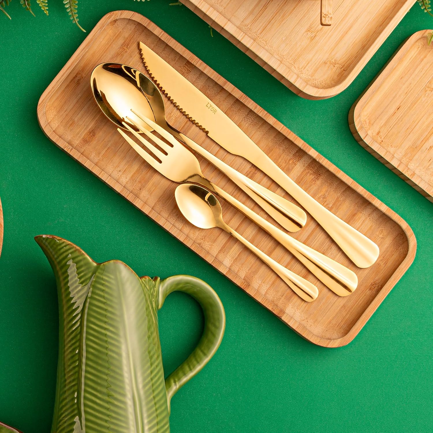 LYOR – Bandeja de Bambu Hire Marrom Natural 28cm na Amazon