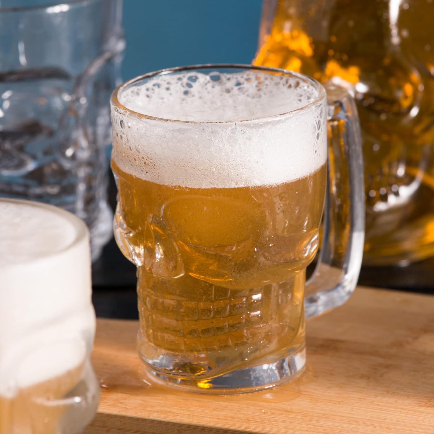 LYOR – Caneca P/Chopp e Cerveja de Vidro Caveira Rock Style 365ml na Amazon