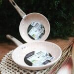 LYOR – Frigideira de Indução em Alumínio com Revestimento Cerâmico Granilite Bege 20cm na Amazon