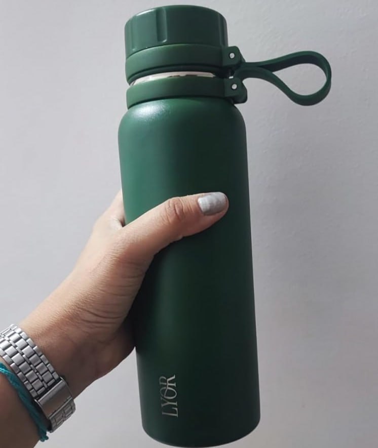 LYOR – Garrafa Térmica de Aço Inox Explorer Verde 650ml na Amazon