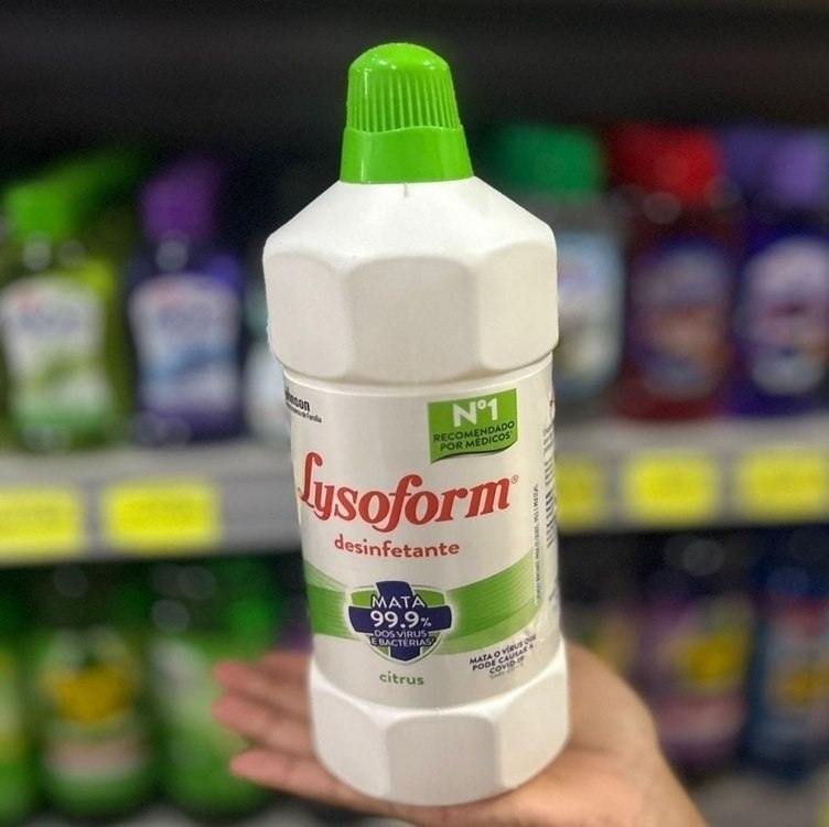 Lysoform Citrus, Desinfetante Líquido, Limpeza Pesada e Eficiente, 1L na Amazon