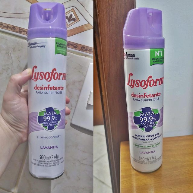 Lysoform Desinfetante Aerossol Lavanda 360Ml na Amazon
