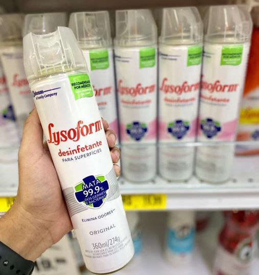 Lysoform Desinfetante Aerossol Original 360Ml na Amazon