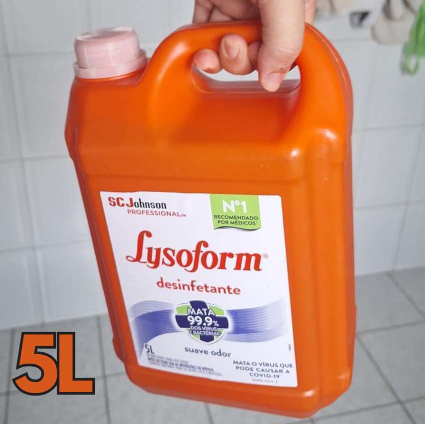 Lysoform Desinfetante Líquido Suave Odor 5 litros na Amazon