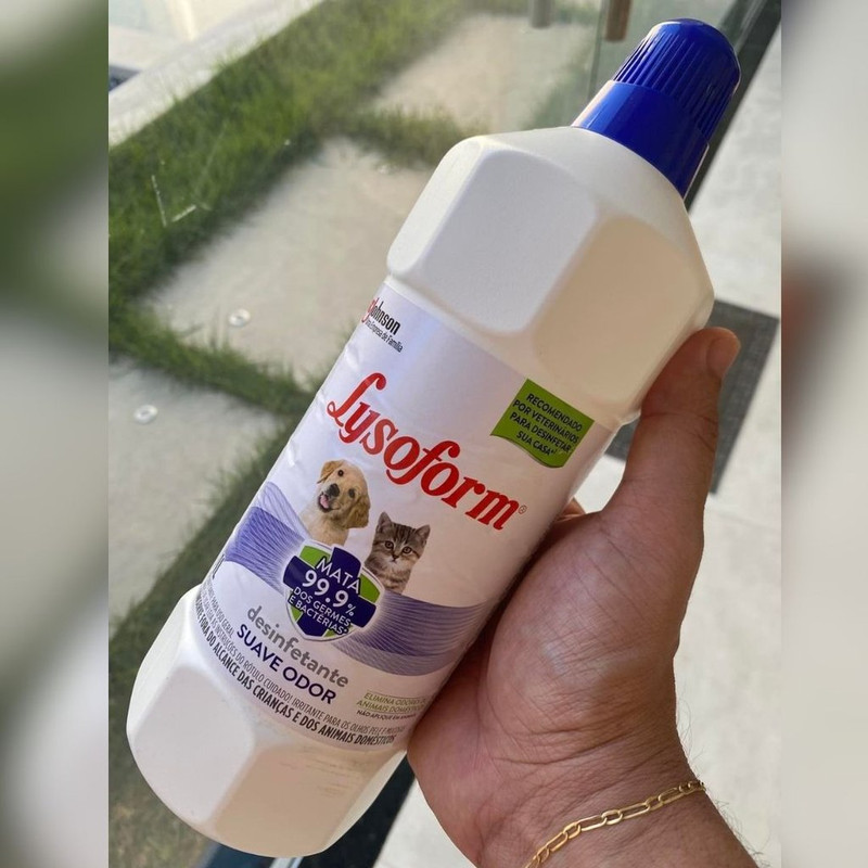 Lysoform Desinfetante Pets Original 1 Litro Unica na Amazon