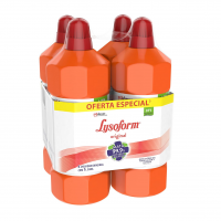 Lysoform - Kit Desinfetante Líquido Bruto Original 1L, 1 Pacote Com 4 Unidades na Amazon