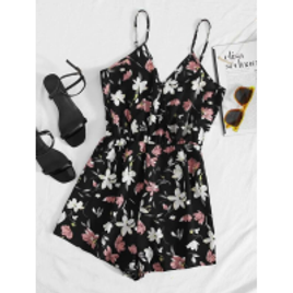 Macacão Emulhar Floral Boho na Shein