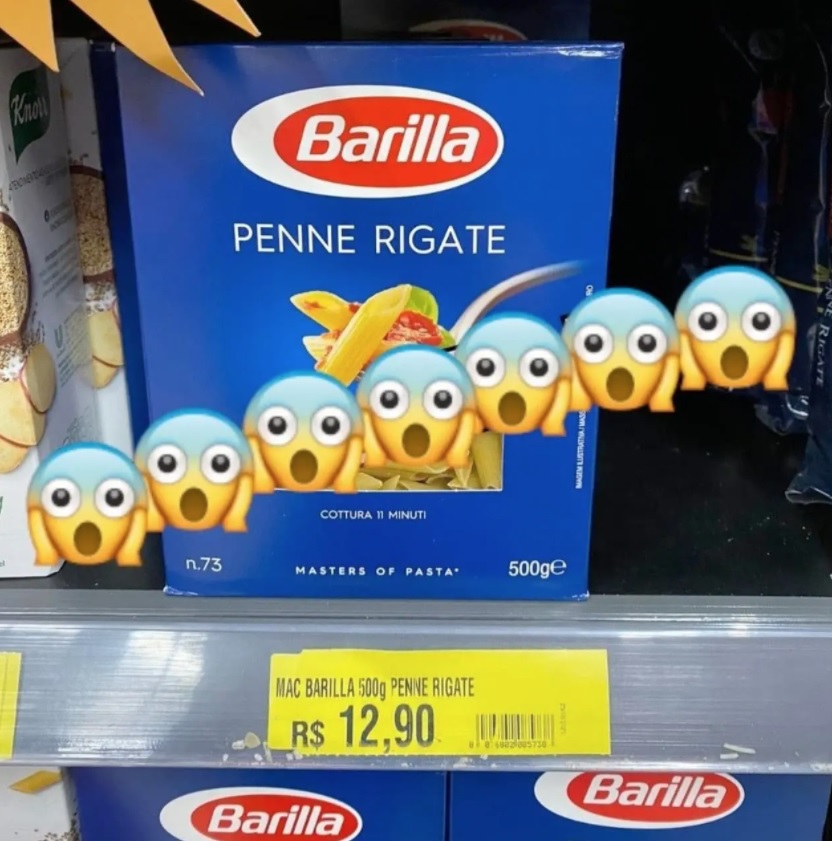 Macarrão Grano Duro Penne Rigate Barilla 500g na Amazon