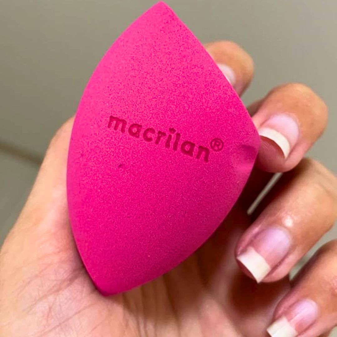 Macrilan Esponja Ep10 Gota Chanfrada Para Maquiagem – Rosa na Amazon