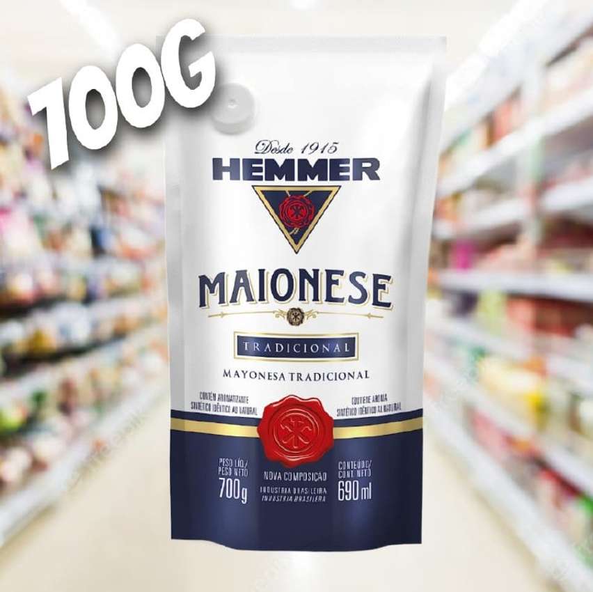 MAIONESE TRADICIONAL SACHE HEMMER 700g na Amazon