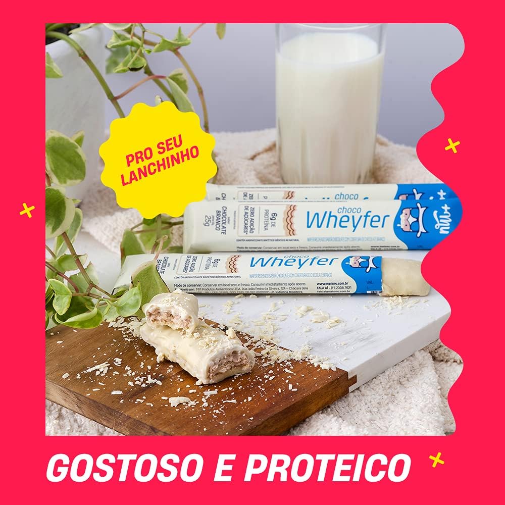 Mais Mu – Chocowheyfer Proteico – 12 unidades – Chocolate branco na Amazon