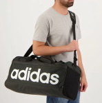 Mala Adidas Duffel Linear Media Preta na Magazine Luiza