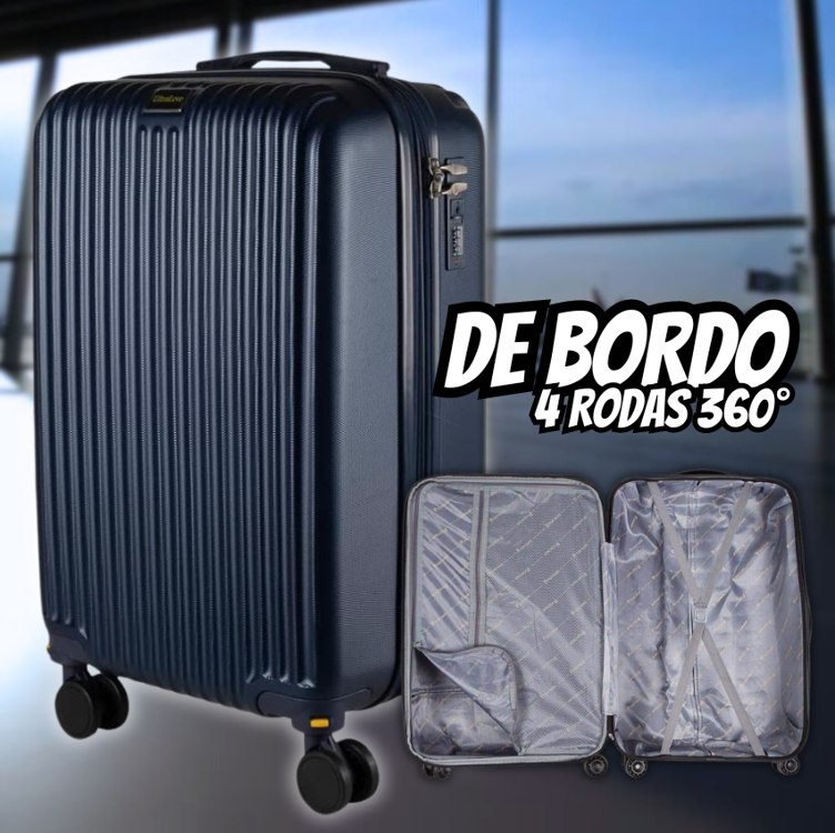 Mala de Bordo em ABS Com 4 Rodas 360 – AeroMalas Espanha na Amazon