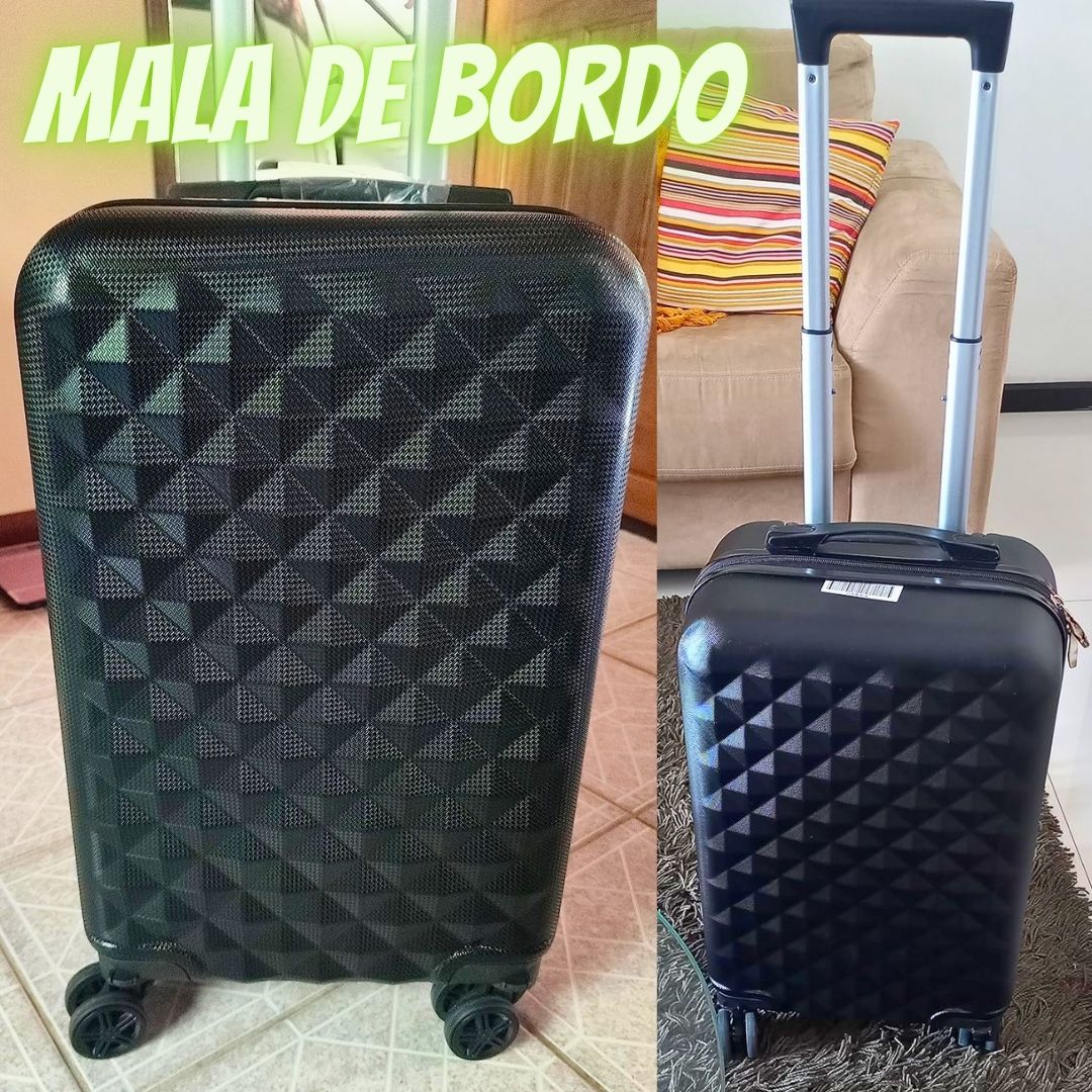 Mala de Bordo em ABS Com 4 Rodas 360 – Roncalli Alemanha Cor:Preto na Amazon