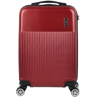 Mala De Bordo Yins Brasil YS21113V Com Rodas Giro 360° Em ABS - Vermelha na Casas Bahia