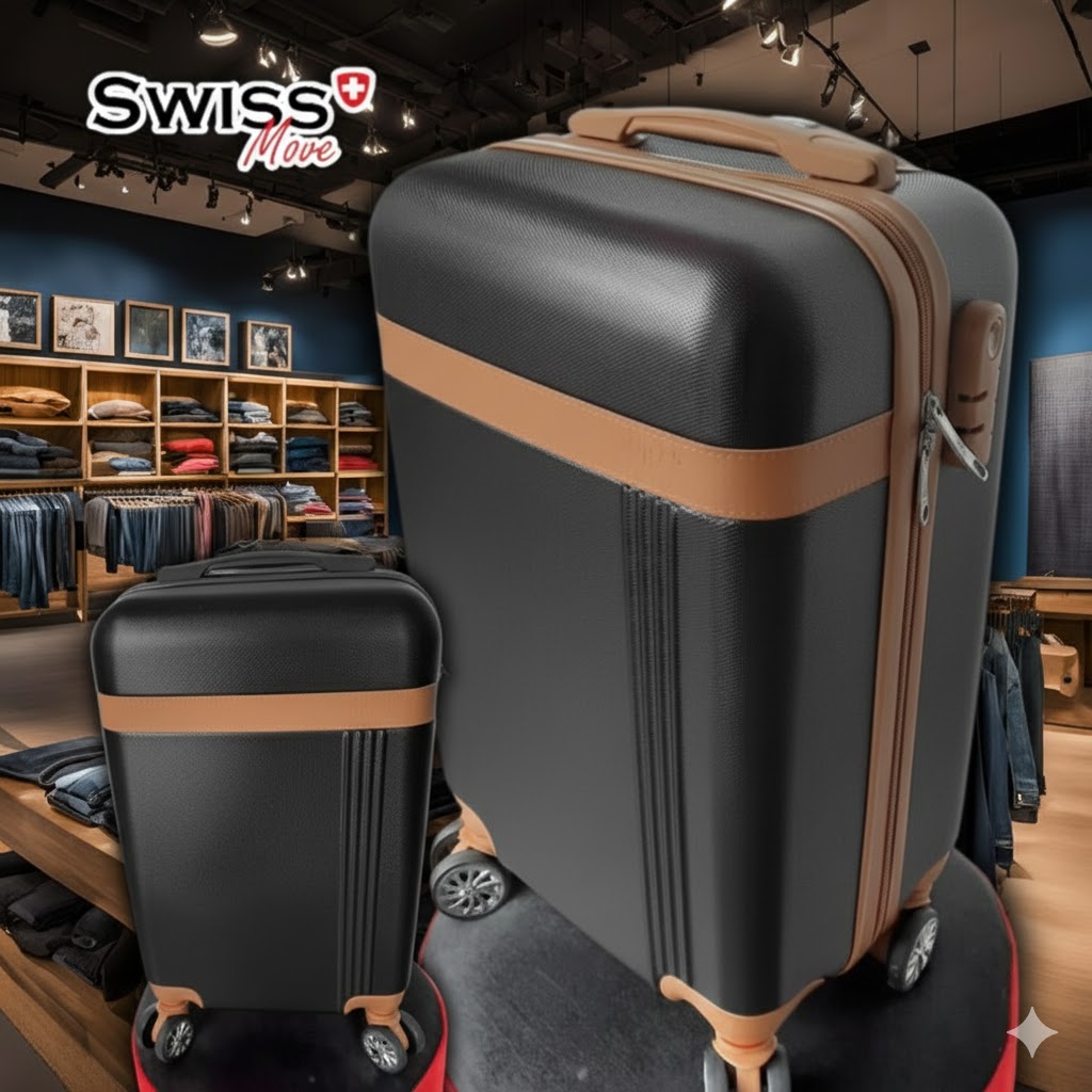 Mala de viagem bordo pequena 10kg Bruges Swiss Move na Amazon