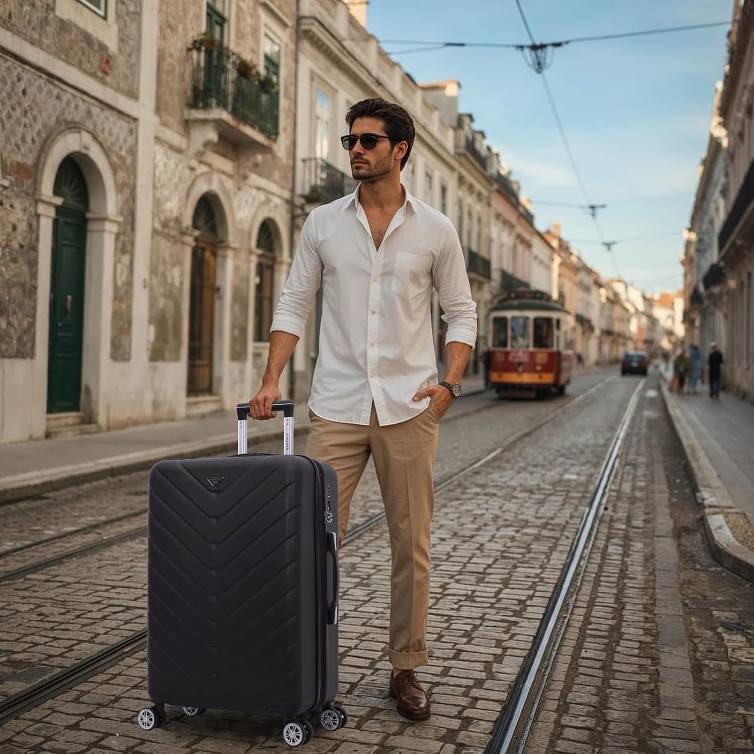 Mala de Viagem Boston Rígida 360° Santino G – ASDV223G na Amazon