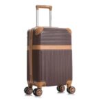 Mala de Viagem de Bordo Kabri 10kg Rígida ABS Padrão ANAC com 4 Rodas duplas 360º e Trava de segredo numérico, divisória interna com zíper e elástico de fixação, Bronze, Santino – ABEV408P32 na Amazon