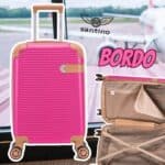 Mala de Viagem de Bordo Nice 10kg Rígida ABS Padrão ANAC com 4 Rodas duplas 360º e Trava de segredo numérico, divisória interna com zíper e elástico de fixação, Magenta, Santino - ABEV407P37 na Amazon