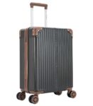 Mala de Viagem de Bordo Palazzio 10kg Rígida ABS Padrão ANAC com 4 Rodas duplas 360º e Trava de segredo númerico, divisória interna com zíper e elástico de fixação, Preta, Santino – APLV191P na Amazon