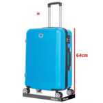 Mala Media De viagem Azul Santino Resistente e Leve Rodas 360° Giratória Bloqueio TSA na Amazon