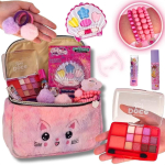 Maleta de Maquiagem Infantil Mochila Necessaire  Kit Completo Paleta Batom Brilho na Amazon
