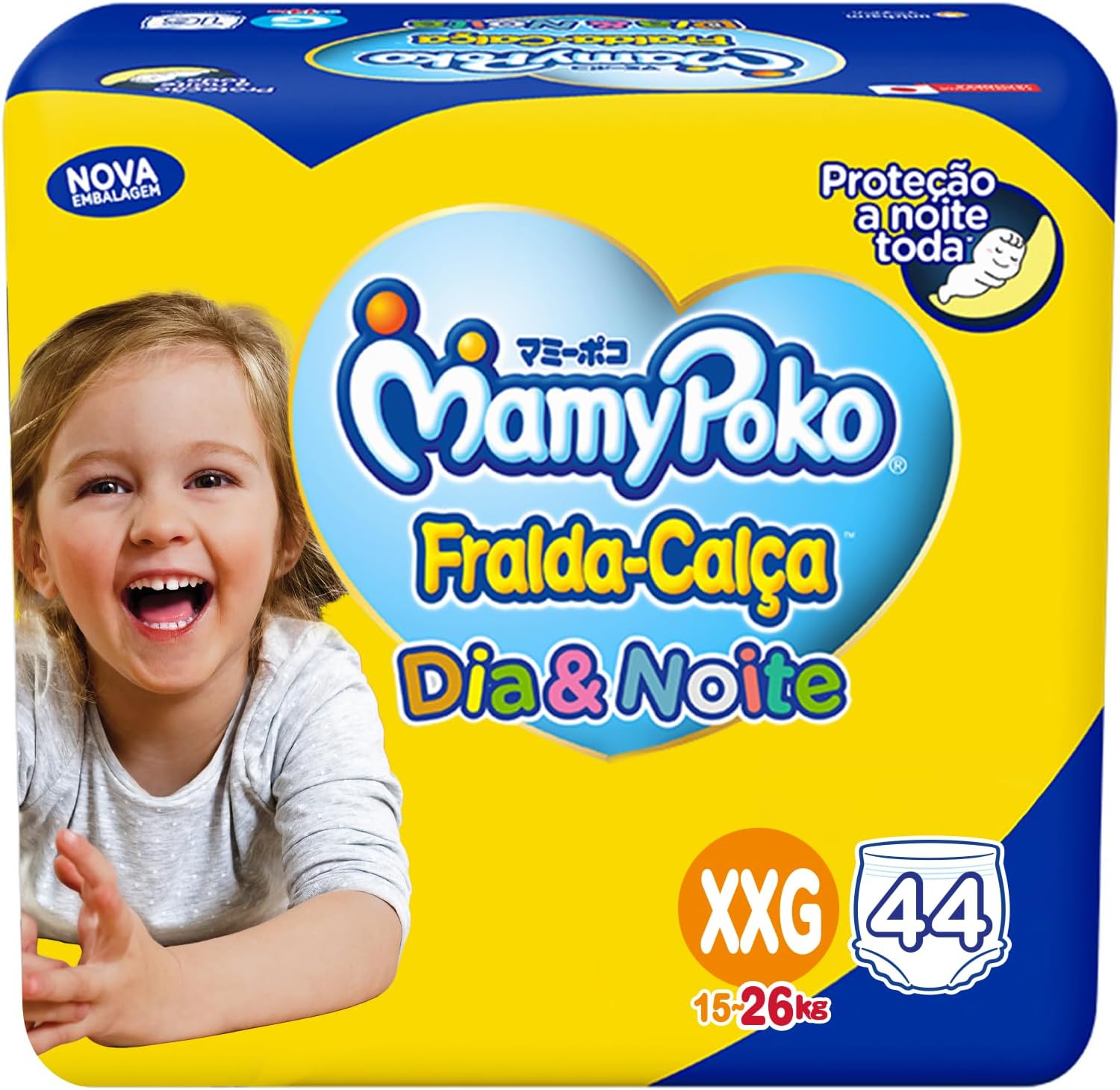 MamyPoko Fralda-Calça Dia&Noite Xxg 44 Unidades na Amazon