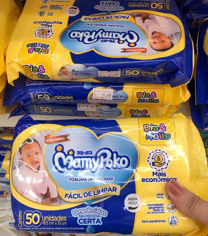 MamyPoko Lenços Umedecidos Dia&Noite 500 Unidades na Amazon