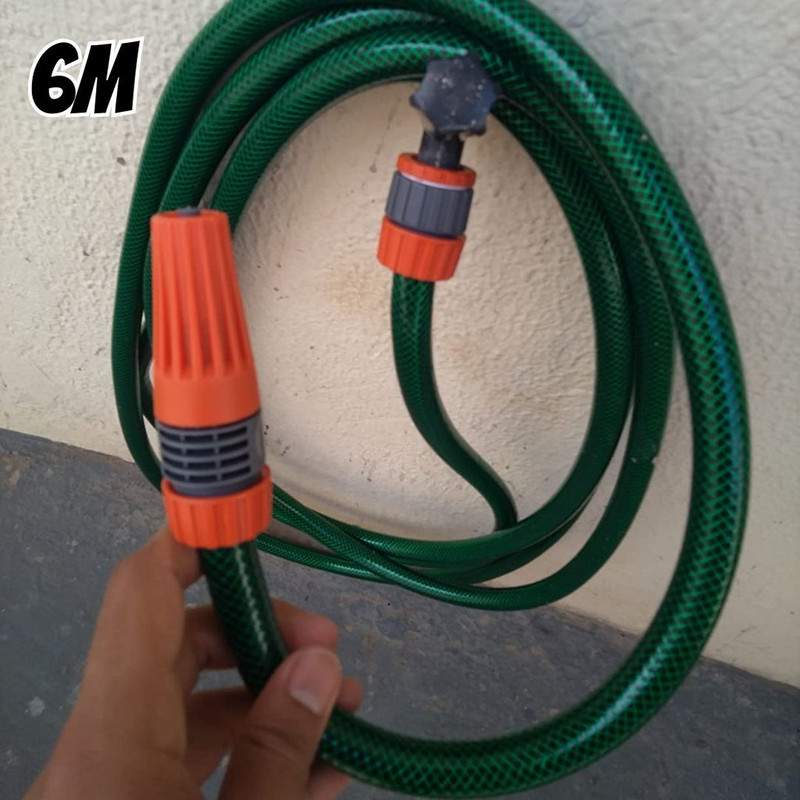 Mangueira Flex Para Jardim, 6 M, Com Engates Rosqueados E Esguicho na Amazon