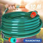 Mangueira Flex Tramontina Com Engates Rosqueados E Esguicho Em Pvc Verde 10 M na Amazon