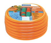 Mangueira Super Flex Tramontina Com Engates Rosqueados E Esguicho Em Pvc Laranja 20 M na Amazon