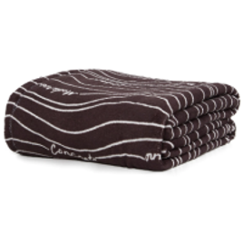 Manta Casal Fleece Lica Preto/Branco Casa  Premium na Riachuelo