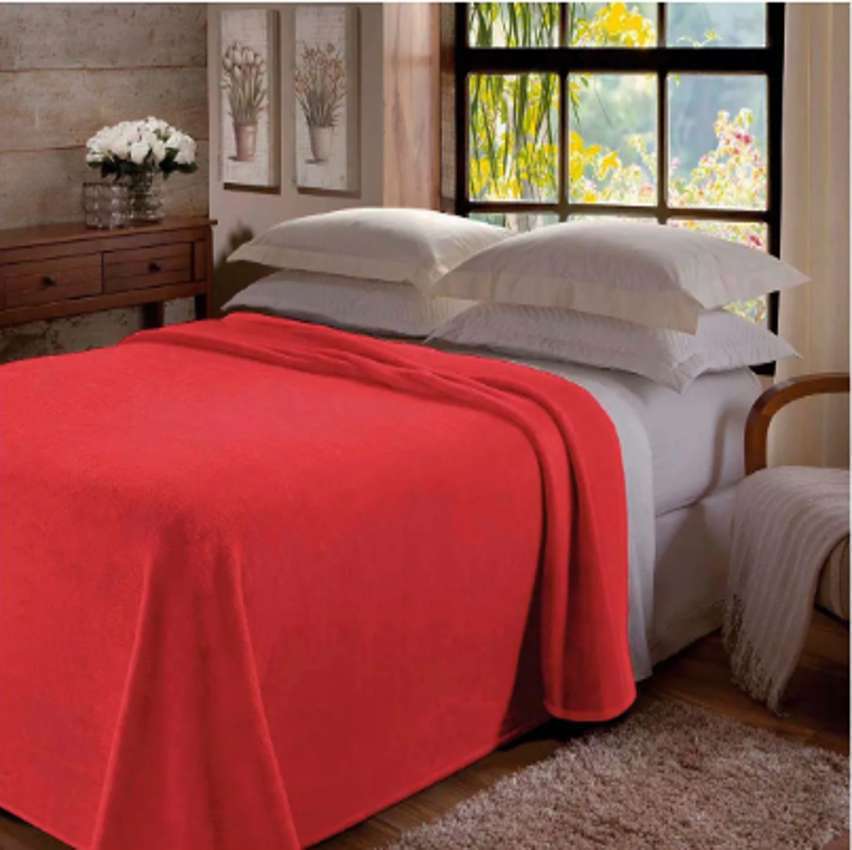 Manta Casal Jolitex Dyuri Mix Vinho na Magazine Luiza