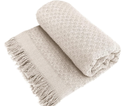 Manta para Sofá em Algodão com Franjas Artesanais na Amazon