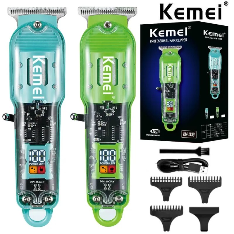 Maquina de Cortar Cabelo Kemei KM-1133 na Aliexpress