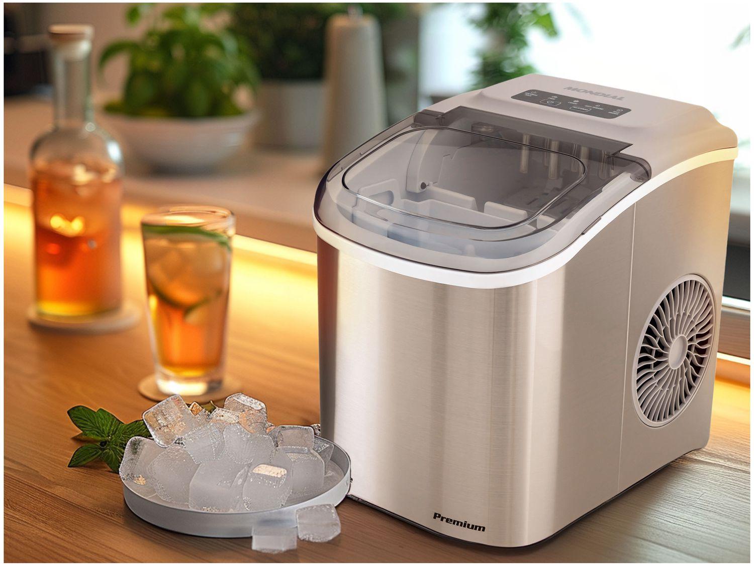 Máquina de Gelo Turbo Ice Premium MG-12-GI Mondial 12kg Cinza na Amazon