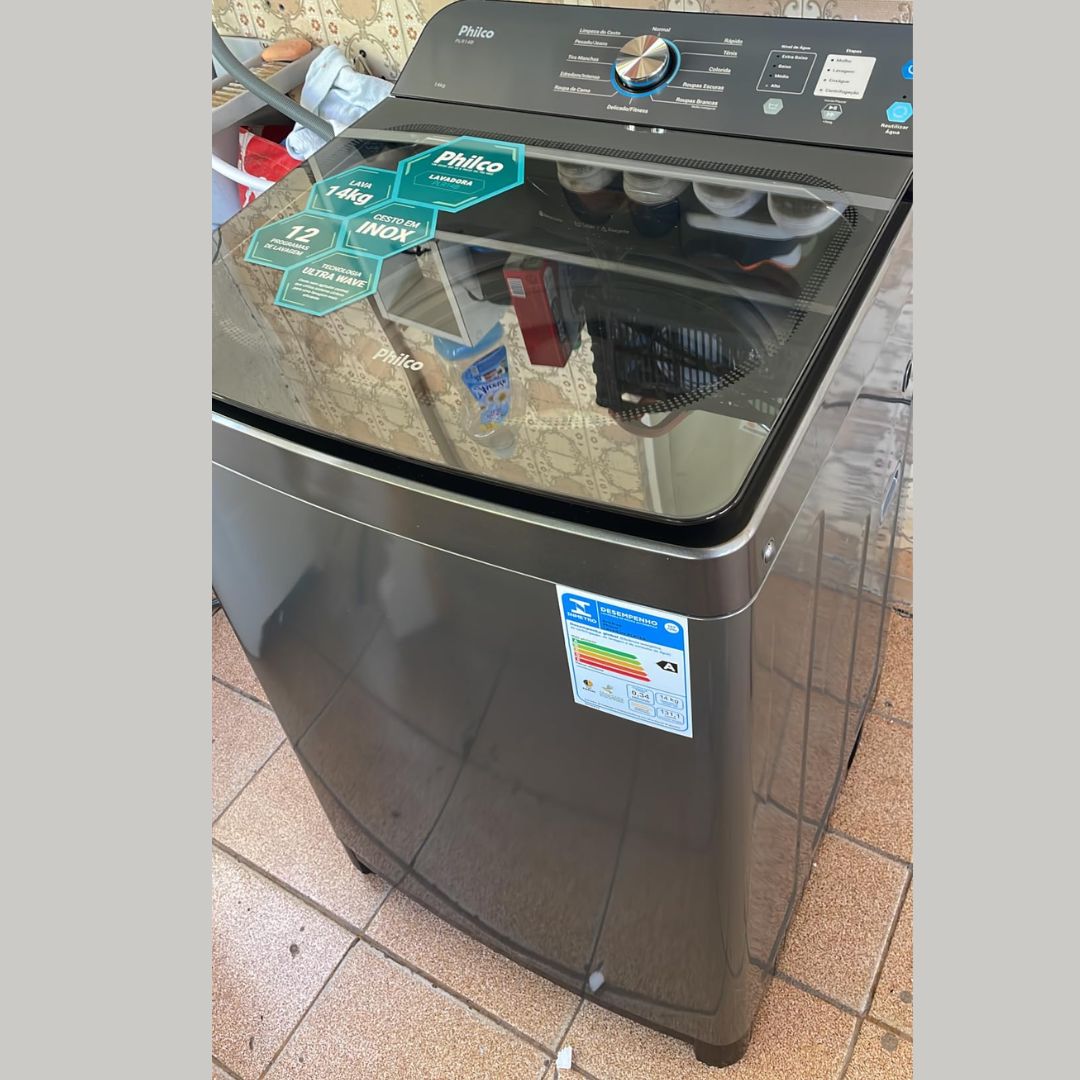 Máquina de Lavar 14 Kg Philco PLR14B 12 Programas de Lavagem na Amazon