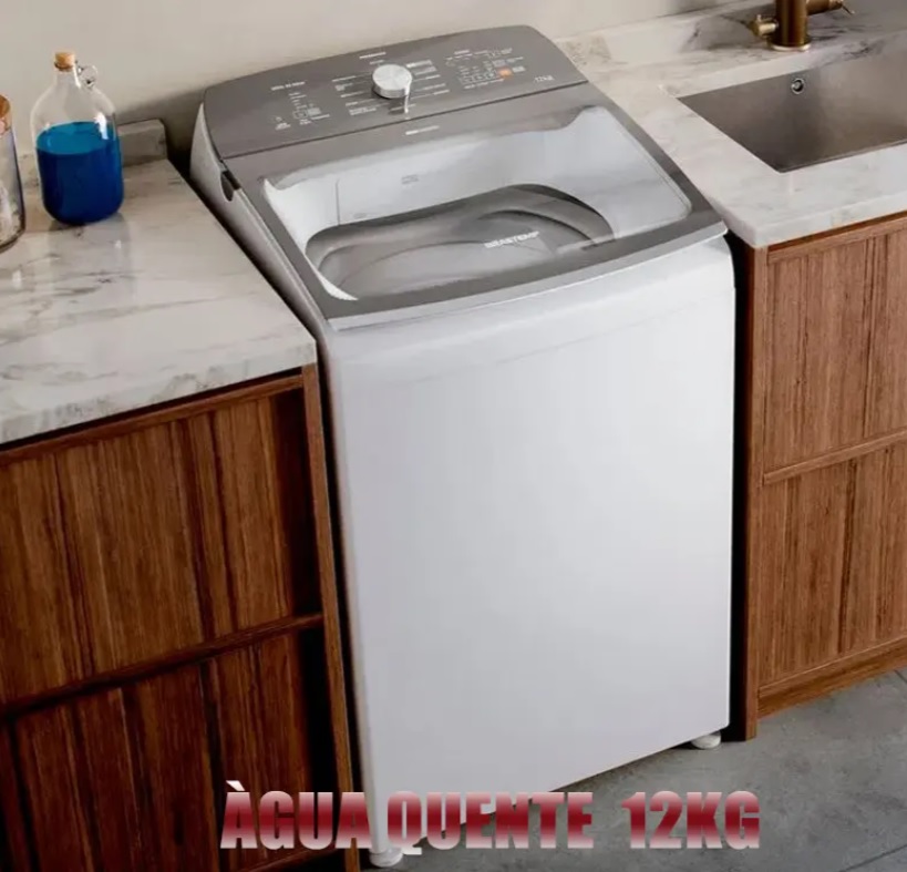 Máquina de Lavar Brastemp 12Kg branca Água Quente com Ciclo Tira Manchas Pro e Ciclo Antibolinha – BWR12AB na Compra Certa