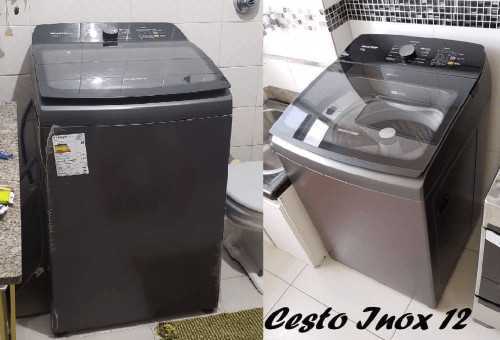 Máquina de Lavar Brastemp 12Kg titânio com Ciclo Tira Manchas Advanced e Ciclo Antibolinha - BWK12A9 na Americanas