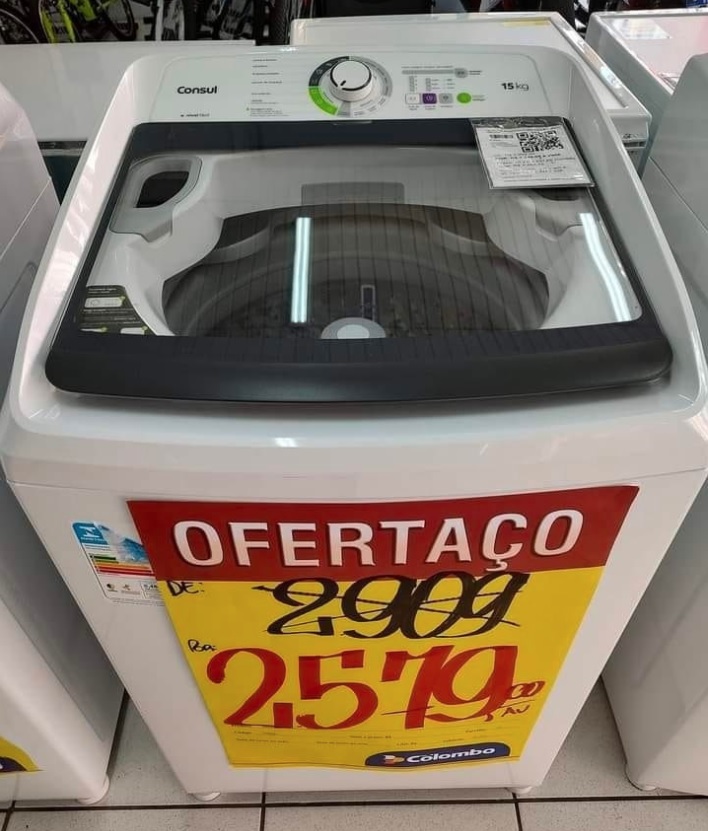 Máquina de Lavar Consul 15 kg Branca com Lavagem Econômica e Ciclo Edredom- CWH15AB na Compra Certa