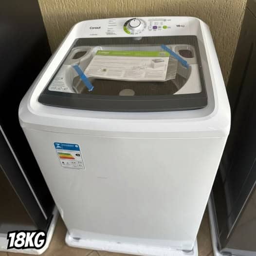Máquina de Lavar Consul 18Kg Branca com Lavagem Econômica e Ciclo Edredom – CWK18AB na Amazon