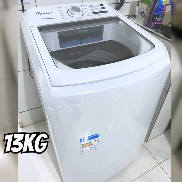 Máquina de Lavar Electrolux 13kg Branca Essential Care com Cesto Inox e Jet&Clean (LED13) na Amazon