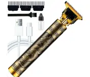 Máquina Dragon Acabamento Sem Fio Cabelo Barba Ajustável Recarregável 4 Pentes na Amazon