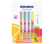 Marca Texto Compactor – Mentos Com Cheirinho – 4 Cores na Amazon