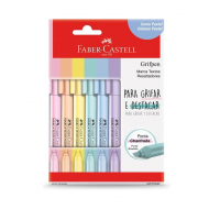 Marca Texto Grifpen Estojo 6 Unidades, Faber-Castell, MT/TP6ZF, Multicor na Amazon