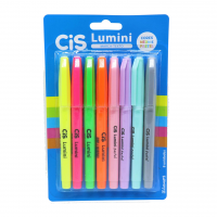 Marca Texto Lumini, CIS, 56.9802, Multicor, Blister Com 8 Unidades (Cores Pastel E Neon) na Amazon