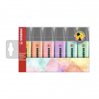 Marca Texto - STABILO BOSS ORIGINAL Pastel – Estojo Com 6 Unidades – Em 6 Cores na Amazon