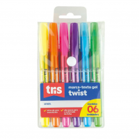 Marca Texto Tris Gel Twist 6 Cores na Amazon