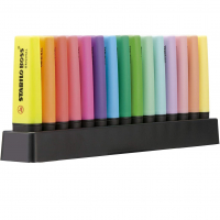 Marca Texto – STABILO BOSS ORIGINAL – Estojo Com 15 Unidades + Suporte De Mesa na Amazon