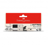 Marcador MultiMark Multisuperfície Permanente Faber-Castell - Preto E Branco, 1.0 - MM/ES102PBZF na Amazon